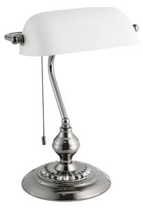 Lampă de masă Eglo 901019 BANKER 1xE27/60W/230V alb/crom lucios