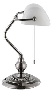 Lampă de masă Eglo 901019 BANKER 1xE27/60W/230V alb/crom lucios