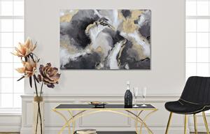 Tablou decorativ Canvas Richy auriu/negru