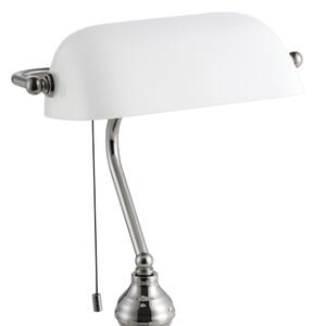 Lampă de masă Eglo 901019 BANKER 1xE27/60W/230V alb/crom lucios