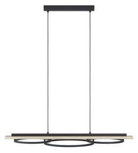 Eglo 901714-LED Lustră reglabilă BOYAL 2xLED/12,5W/230V+LED/15,5W bej/negru
