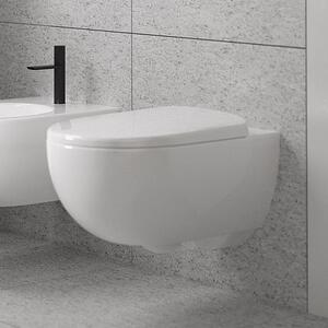 Geberit Selnova Premium vas wc cu capac soft-close agăţat fără margine alb lucios 502.793.00.1