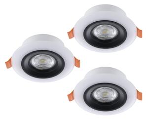Eglo 901118- Set 3xLED RGB dimmabil corp de iluminat pentru baie CALONGE 3,8W/230V IP44 + telecomandă