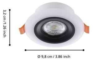 Eglo 901118- Set 3xLED RGB dimmabil corp de iluminat pentru baie CALONGE 3,8W/230V IP44 + telecomandă