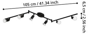 Spot LED Eglo 32433 BUZZ-LED 6xGU10/2,8W/230V 3000K negru