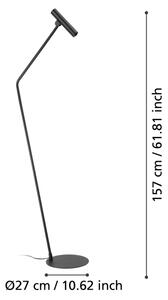 Lampadar LED Eglo 900909 ALMUDAINA LED/5W/230V 3000K negru