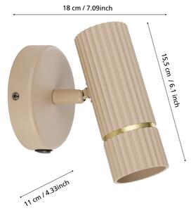 Aplică LED Eglo 901153 CAMINIA 1xGU10/5W/230V 3000K bej