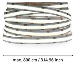 Eglo 900579 - Bandă LED dimmabilă COB, 8 m, 52,8 W, 24/230 V, 2700-6500 K, cu telecomandă
