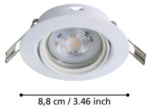 SET 3x corp de iluminat LED încastrat Eglo 901756 FAVAZZINA 1xGU10/4W/230V alb