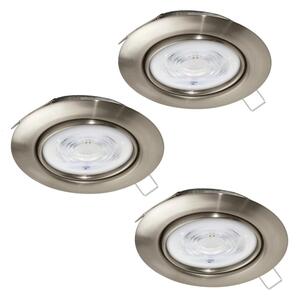 SET 3x corp de iluminat LED încastrat Eglo 901757 FAVAZZINA 1xGU10/4W/230V crom