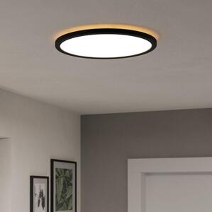 Plafonieră LED dimabilă de exterior Eglo 901454 ROVITO-R 18,5W/230V d. 38,9 cm IP44 negru + telecomandă
