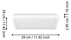 Eglo 901449 - Plafonieră LED baie ROVITO 13,4W/230V 29x29cm IP44 albă