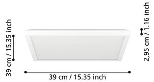 Plafonieră LED pentru baie Eglo 901451 ROVITO 17,6W/230V 39x39 cm IP44 alb