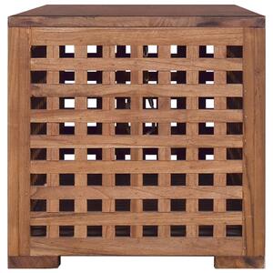 Cutie de depozitare funie, 110 x 40 x 40 cm, lemn masiv de tec