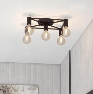 Plafonieră Eglo 43721 SPEKE 5xE27/40W/230V negru