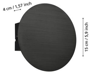 Aplică LED Eglo 901198 TALAMELLO LED/4W/230V 3000K negru