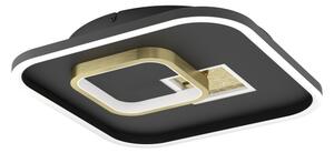 Eglo 901245 - Plafonieră LED TIRIOLO LED/16,2W/230V+LED/9,2W negru/auriu