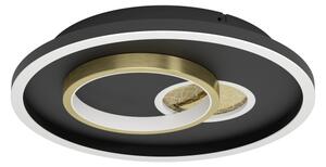 Eglo 901244 - Plafonier LED TIRIOLO LED/14W/230V+LED/8,5W negru/auriu