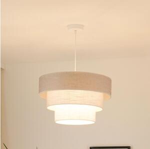 Lustră pe cablu Brilagi ALASKA LUNETA 1xE27/15W/230V d. 45 cm gri/crem