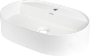 Deante Silia, chiuveta blat granit 550x350x125mm, alb mat, DEA-CQS_AU6B