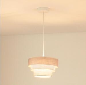Lustră pe cablu Brilagi ALASKA LUNETA 1xE27/15W/230V d. 25 cm gri/crem
