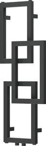 Mexen Grid, calorifer decorativ pentru baie 870 x 360 mm, 209 W, grafit, W215-0870-360-00-66