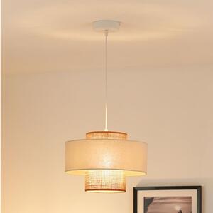 Brilagi - Lustr DALLAS 1xE27/15W/230V pr. 30 cm maro/crem/alb