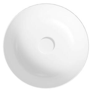 Cersanit Larga, chiuveta rotunda blat 40x40 cm, alb lucios, K677-001