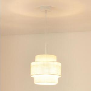 Lustră pe cablu Brilagi SPACE YUTE 1xE27/15W/230V d. 25 cm crem/alb