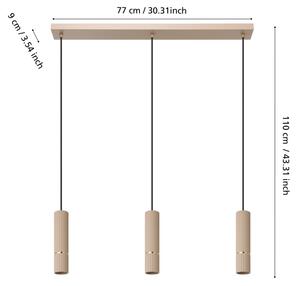 Lustră LED pe cablu Eglo 901152 CAMINIA 3xGU10/5W/230V 3000K bej