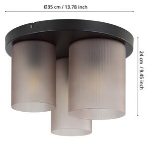 Lustră pe cablu Eglo 901161 COLOMERA 3xE27/40W/230V gri