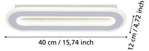 Aplică LED Eglo 901235 MACCHIONI LED/12W/230V 4000K alb