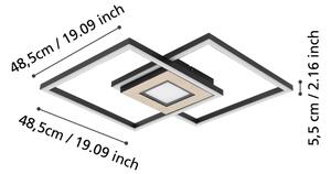 Eglo 901742 - Corp de iluminat LED dimabil MARINELLO 2xLED/17W/230V +LED/4,2W + telecomandă