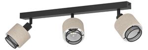Aplică Eglo 43658 ROSLEY 3xE14/40W/230V negru/bej