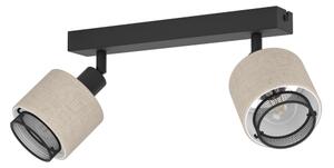 Aplică Eglo 43657 ROSLEY 2xE14/40W/230V negru/bej