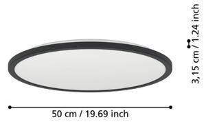 Plafonieră LED de exterior Eglo 901441 ROVITO 16,8W/230V d. 50 cm IP44 negru