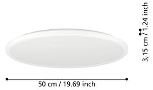 Plafonieră LED de exterior Eglo 901448 ROVITO 16,8W/230V d. 50 cm IP44 alb