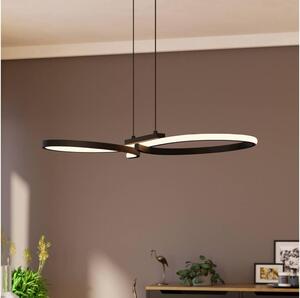 Lustră LED pe cablu Eglo 901267 SERPINS LED/21W/230V 3000K negru