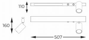 Spot LED Zuma Line W230757202 MANNARI 1xGU10/5W/230V + LED/8W