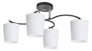 Lustră pe tijă ESNYR 4xE27/40W/230V negru/alb