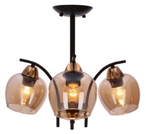 Lustră pe tijă MERRA 3xE27/40W/230V negru/bej