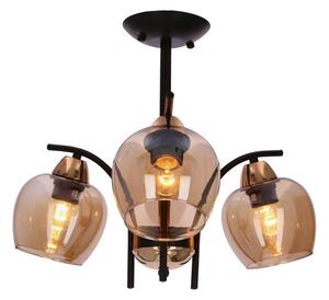 Lustră pe tijă MERRA 3xE27/40W/230V negru/bej