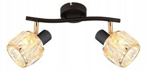 Spot DUBAI 2xE14/40W/230V negru/auriu