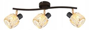 Spot DUBAI 3xE14/40W/230V negru/auriu