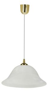 Lustră pe cablu VERA 1xE27/60W/230V auriu/alb