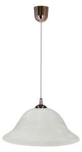 Lustră pe cablu VERA 1xE27/60W/230V cupru/alb