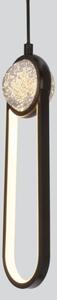 Lustră LED pe cablu LACRIMA LED/15W/230V 3000K negru