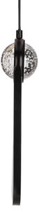 Lustră LED pe cablu LACRIMA LED/15W/230V 3000K negru