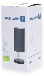 Lampă de masă cu USB Aigostar 1xE27/40W/230V negru