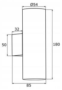 Aplică Argon 0913 MITOS 2xGU10/5W/230V alamă